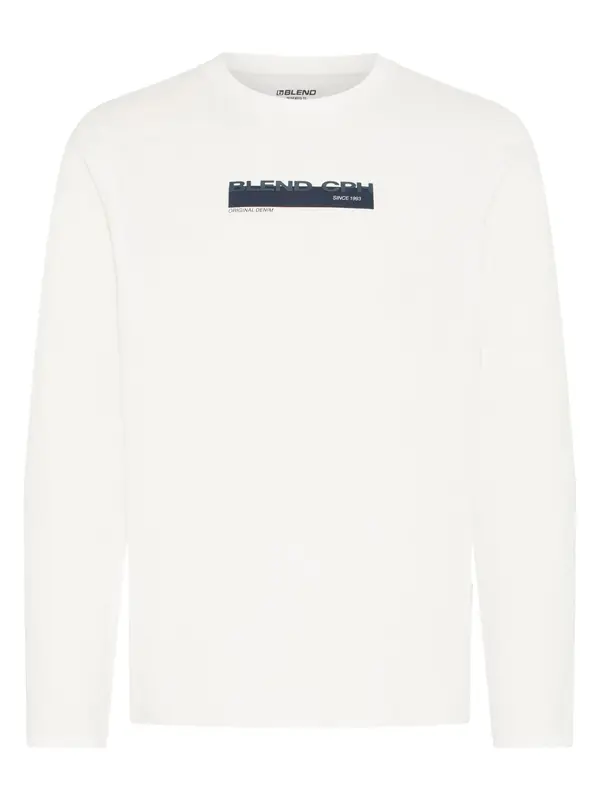 BLEND BLEND Sweater majica 'BHKemuel'  mornarsko plava / bijela