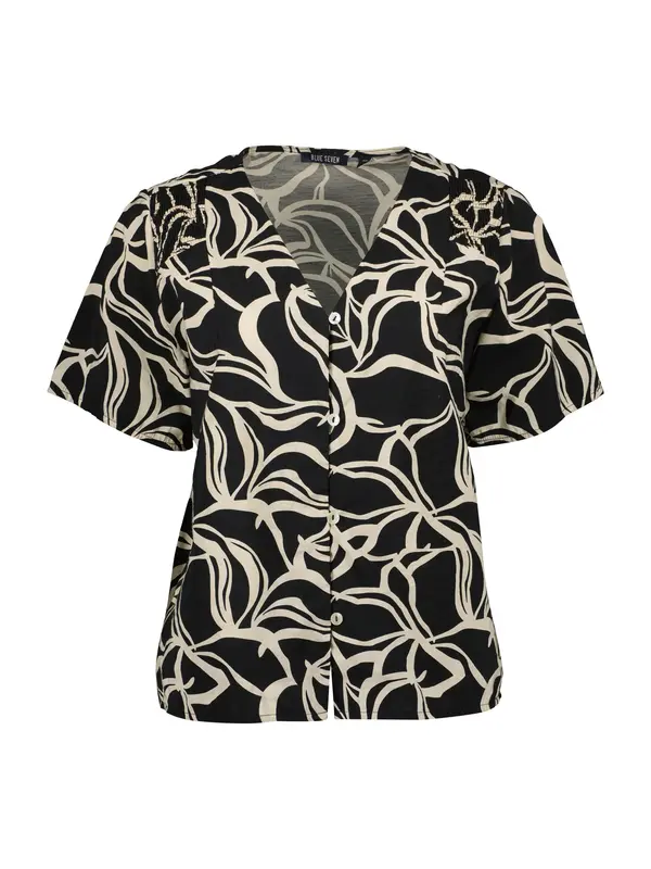 BLUE SEVEN BLUE SEVEN Bluza  boja pijeska / crna