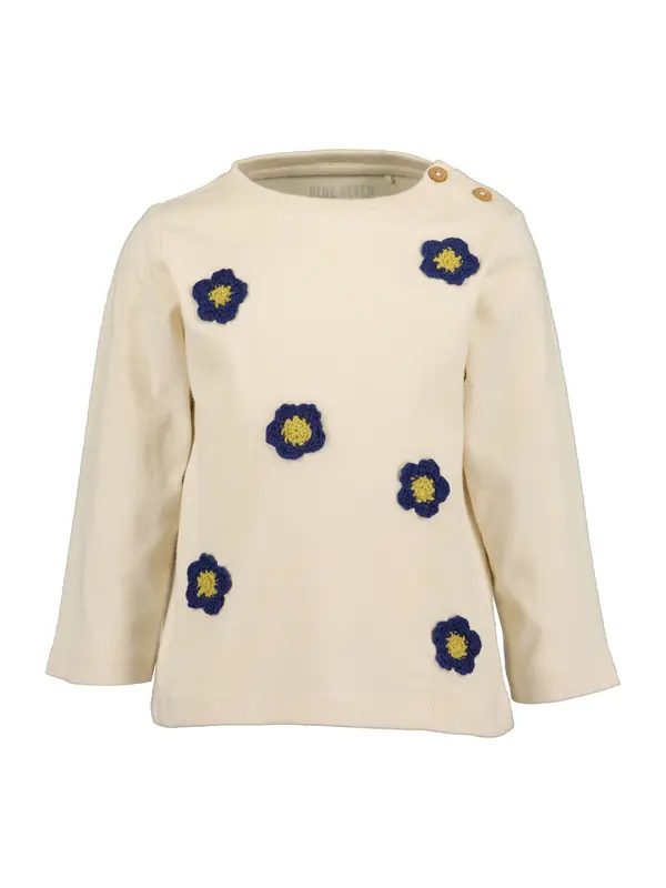 BLUE SEVEN BLUE SEVEN Majica  bež / morsko plava / narančasto žuta