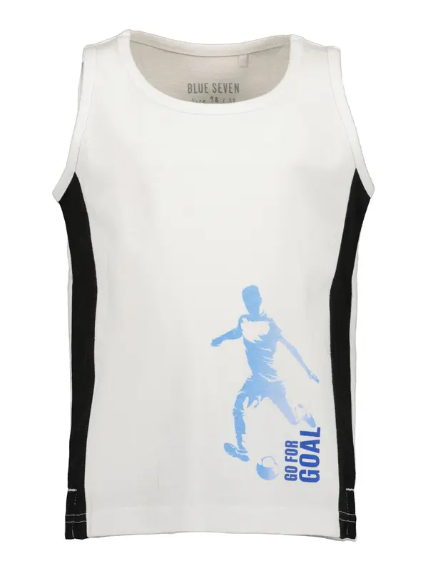 BLUE SEVEN BLUE SEVEN Majica  nebesko plava / crna / bijela