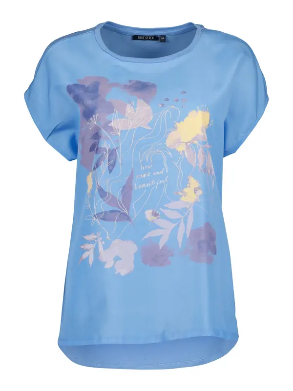 BLUE SEVEN BLUE SEVEN Majica  plava / pastelno žuta / lavanda / ljubičasta