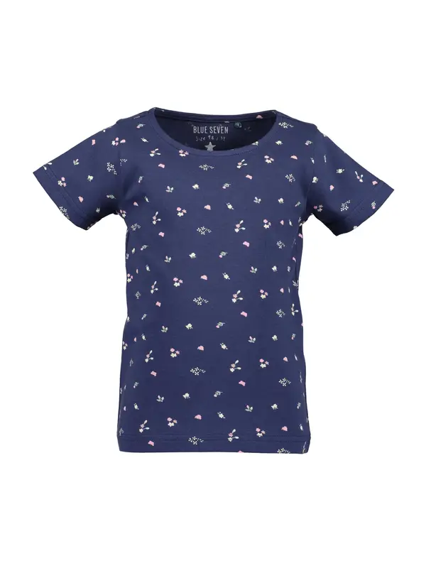 BLUE SEVEN BLUE SEVEN Majica  tamno plava / menta / roza