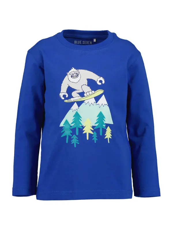 BLUE SEVEN BLUE SEVEN Majica  ultra morsko plava / nebesko plava / svijetlosiva / bijela