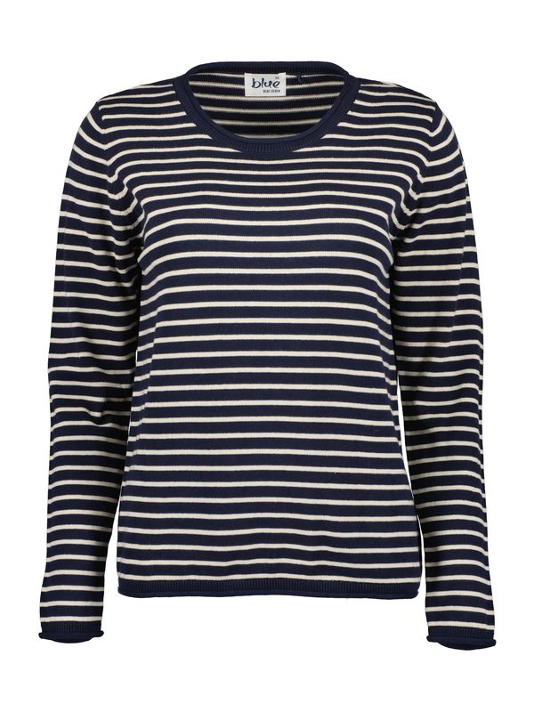 BLUE SEVEN BLUE SEVEN Pulover  noćno plava / bijela