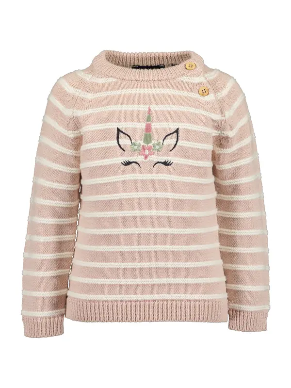 BLUE SEVEN BLUE SEVEN Pulover  pastelno zelena / rosé / crna / bijela