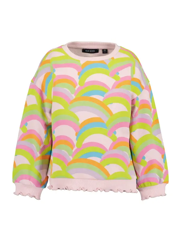 BLUE SEVEN BLUE SEVEN Sweater majica  azur / zelena / narančasta / roza