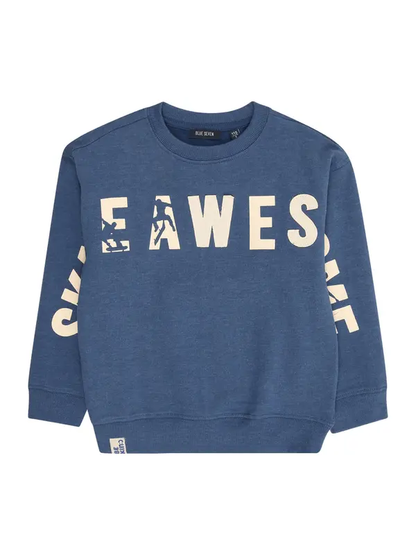 BLUE SEVEN BLUE SEVEN Sweater majica  boja pijeska / safirno plava