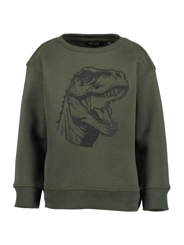 BLUE SEVEN BLUE SEVEN Sweater majica  kraljevski zelena / crna