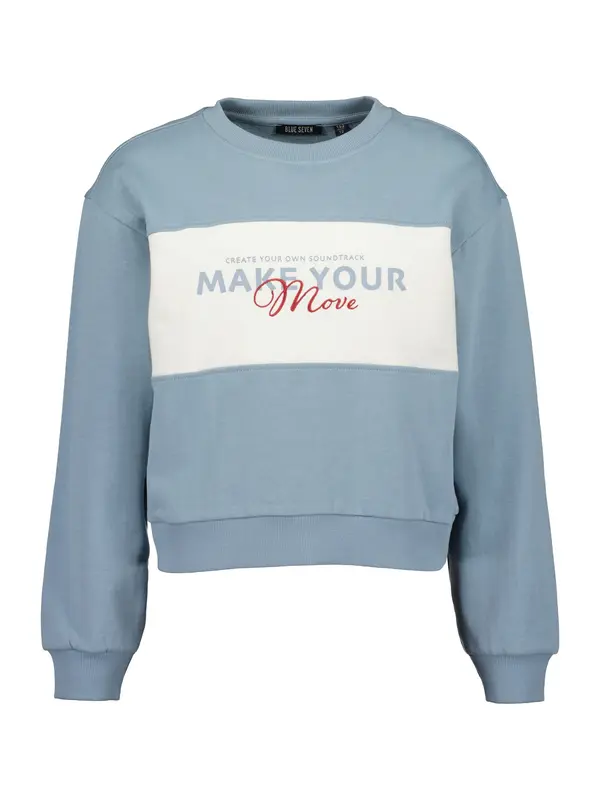BLUE SEVEN BLUE SEVEN Sweater majica  opal / crvena / bijela
