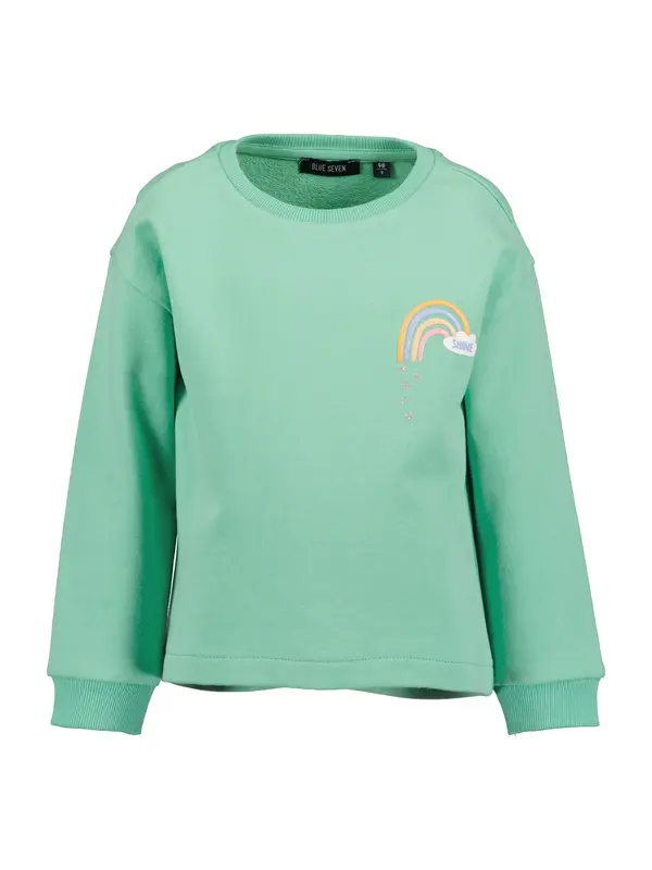 BLUE SEVEN BLUE SEVEN Sweater majica  pastelno zelena / narančasta / roza / bijela