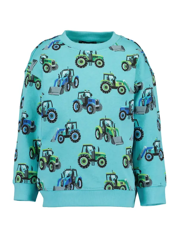 BLUE SEVEN BLUE SEVEN Sweater majica  plava / azur / siva / zelena