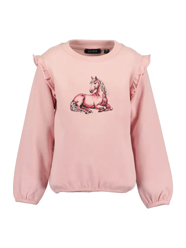 BLUE SEVEN BLUE SEVEN Sweater majica  prljavo roza / svijetloroza / crna