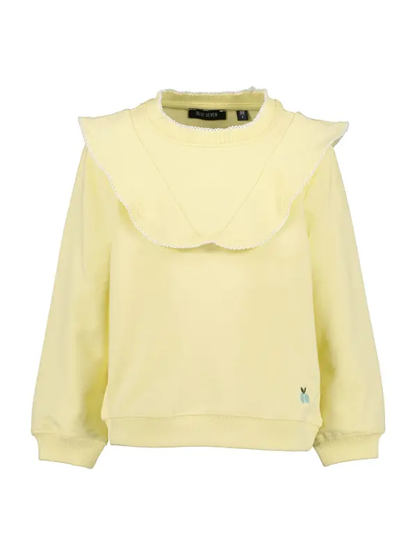 BLUE SEVEN BLUE SEVEN Sweater majica  svijetloplava / limeta zelena / bijela