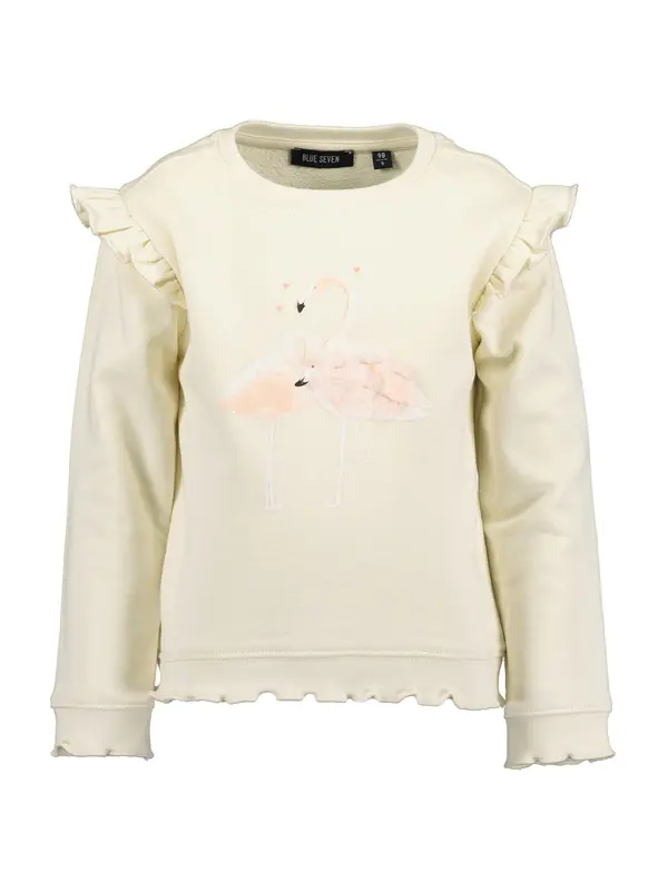BLUE SEVEN BLUE SEVEN Sweater majica  toplo smeđa / roza / crna