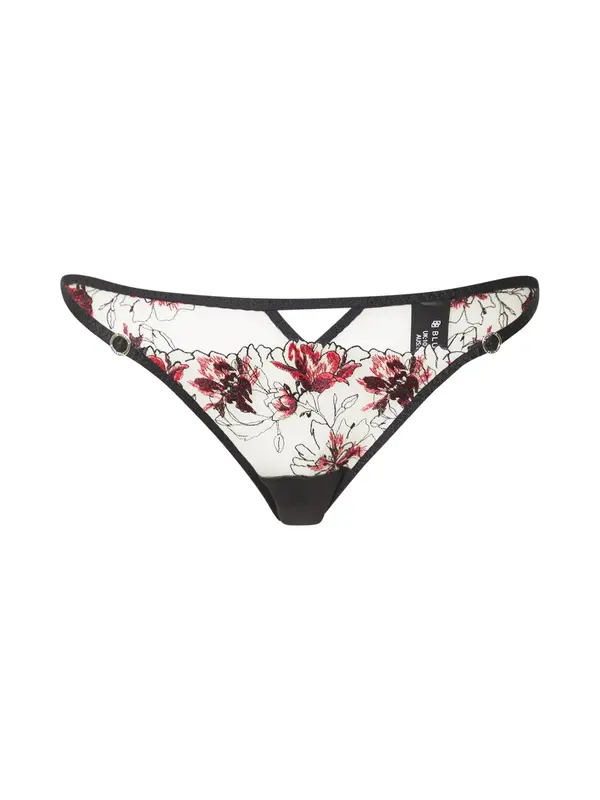 Bluebella Bluebella Tanga gaćice 'Calista Brief'  crvena / crna / bijela