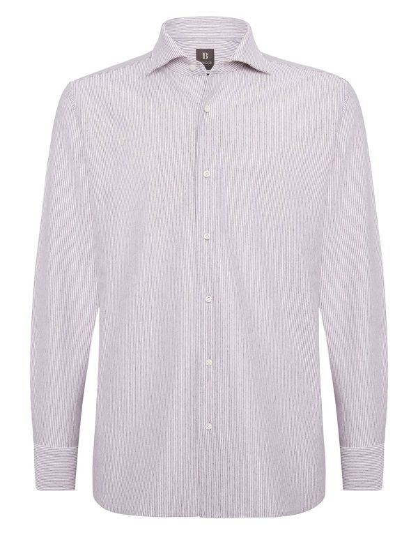 Boggi Milano Boggi Milano Košulja  boja pijeska / ljubičasto crvena