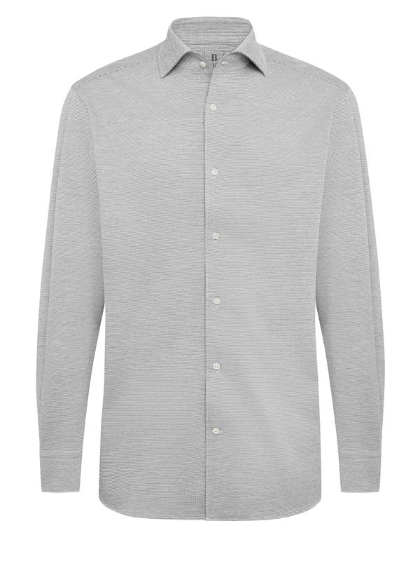 Boggi Milano Boggi Milano Košulja  siva / antracit siva / bijela