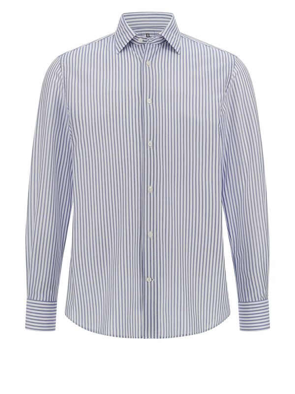 Boggi Milano Boggi Milano Košulja  sivkasto plava / bijela