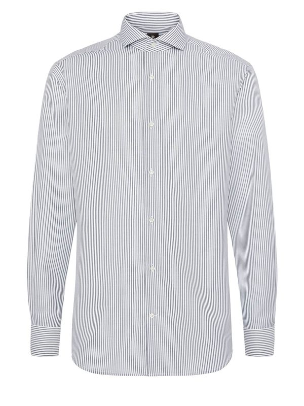 Boggi Milano Boggi Milano Poslovna košulja 'Ultimate'  tamno zelena / bijela