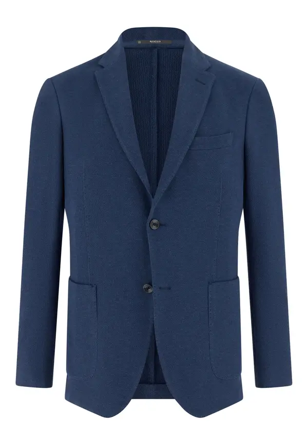 Boggi Milano Boggi Milano Sako 'B Jersey'  mornarsko plava