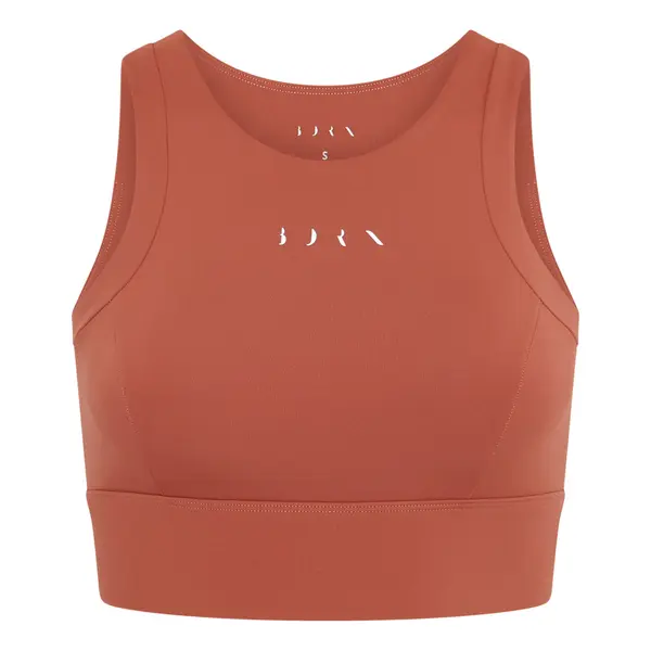 Born Born Sportski top 'Esme'  ciglasto crvena / bijela