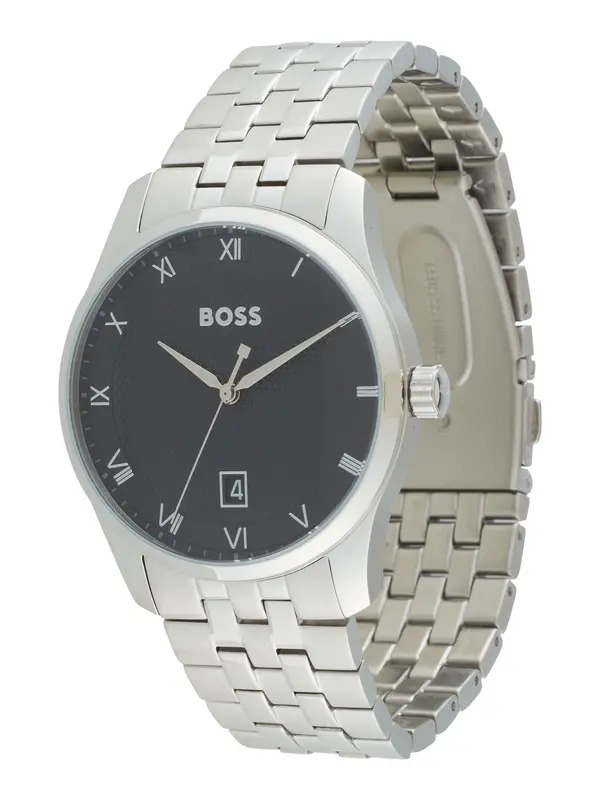Boss BOSS Analogni sat  crna / srebro