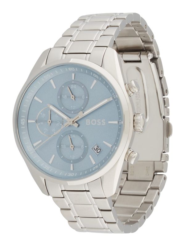 BOSS BOSS Analogni sat 'GRAND TOUR'  svijetloplava / srebro