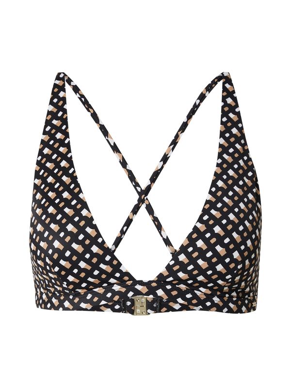 BOSS BOSS Bikini gornji dio  boja devine dlake (camel) / crna / bijela