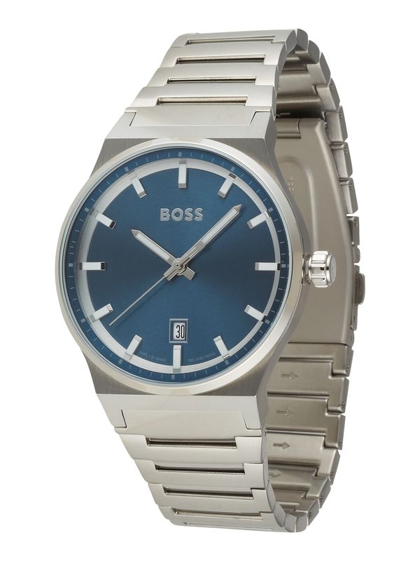 Boss BOSS Black Analogni sat 'CANDOR'  mornarsko plava / srebro