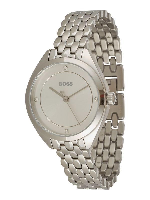 BOSS Black BOSS Black Analogni sat 'Mae'  srebro / prljavo bijela