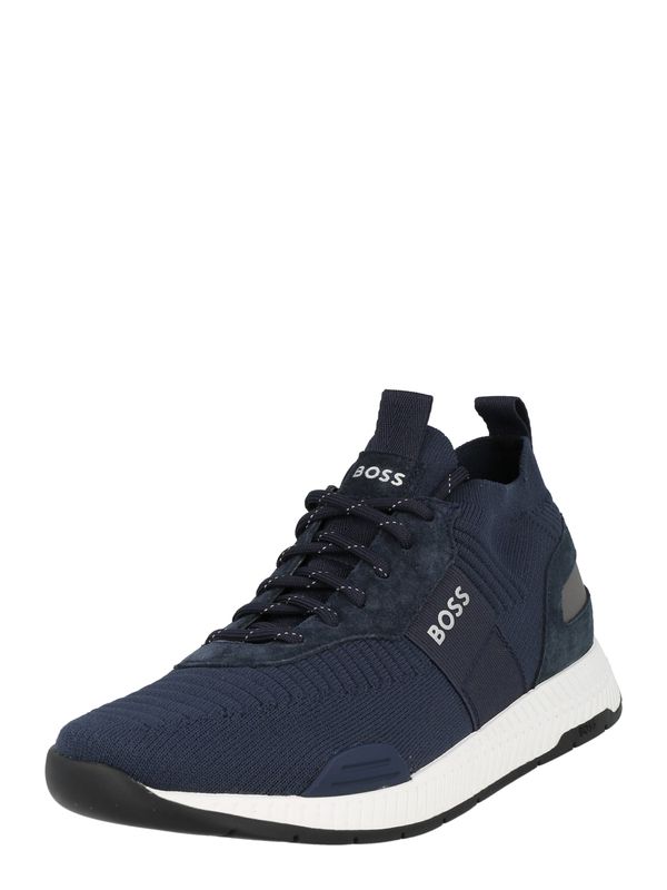BOSS Black BOSS Black Niske tenisice 'Titanium'  tamno plava / siva