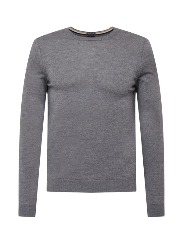 BOSS Black BOSS Black Pulover 'Leno'  siva melange