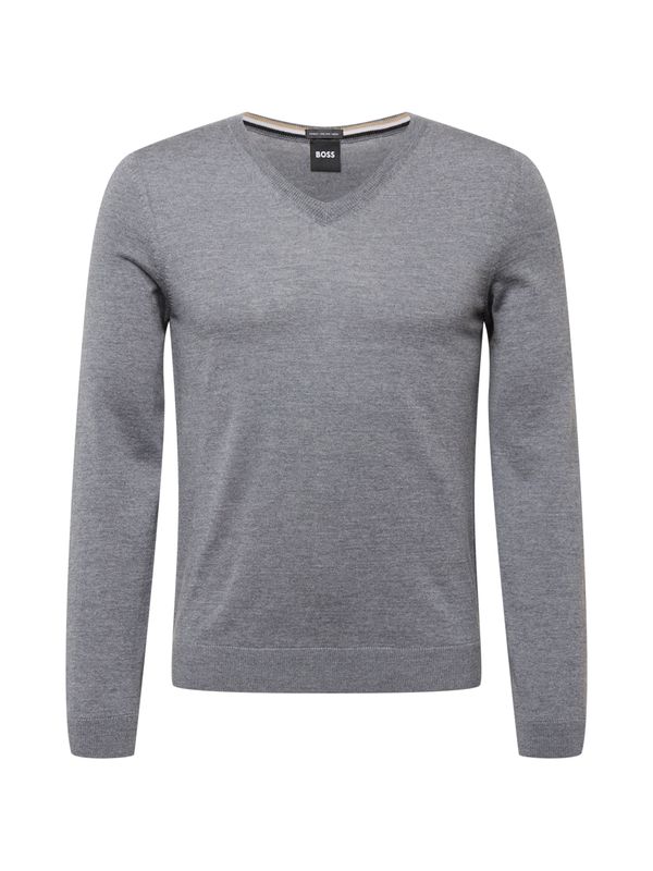 BOSS Black BOSS Black Pulover 'Melba'  siva melange