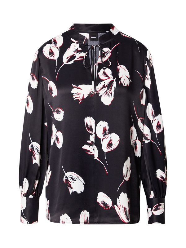 BOSS BOSS Bluza 'Barabi'  crvena / crna / bijela