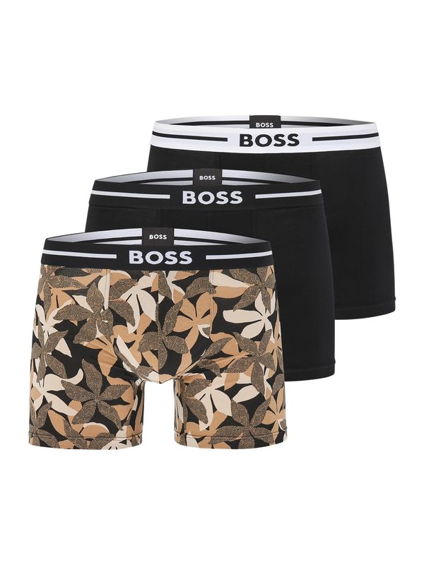 BOSS BOSS Bokserice  bež / boja devine dlake (camel) / crna