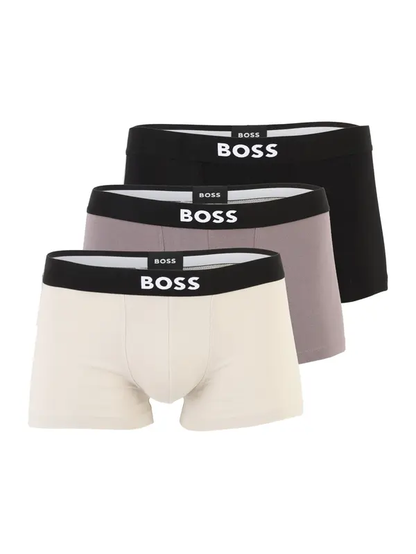 BOSS BOSS Bokserice 'David Beckham'  taupe siva / svijetlosiva / crna / bijela