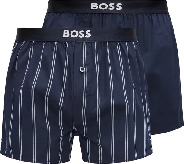 Boss BOSS Bokserice  mornarsko plava / bijela