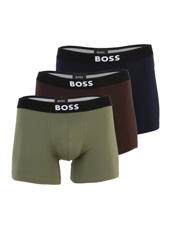 BOSS BOSS Bokserice  mornarsko plava / smeđa / maslinasta / bijela