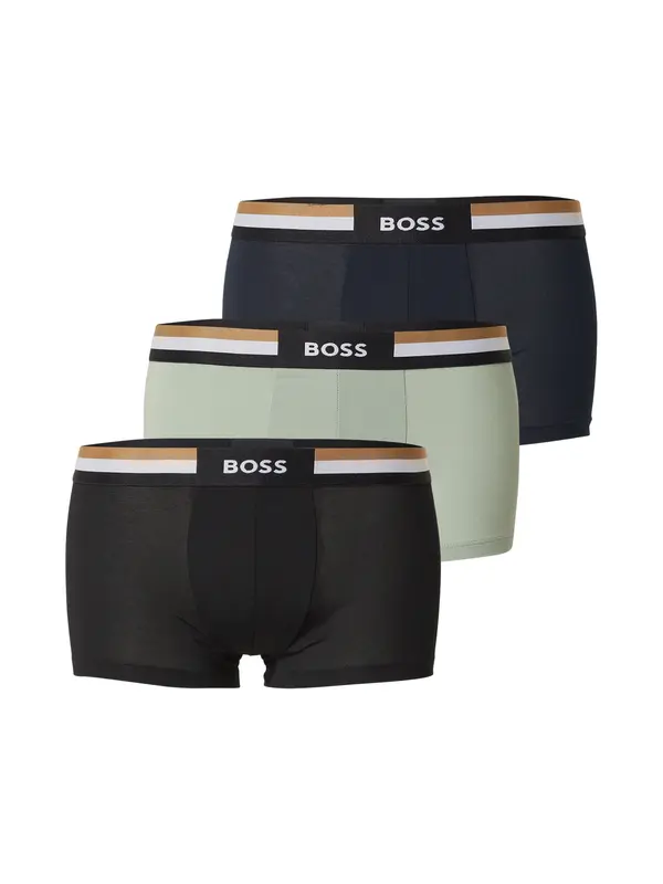 Boss BOSS Bokserice 'Motion'  tamno plava / sepija / pastelno zelena / crna
