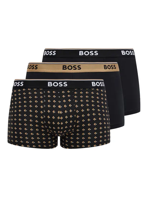 BOSS BOSS Bokserice 'Power'  bež / crna / bijela