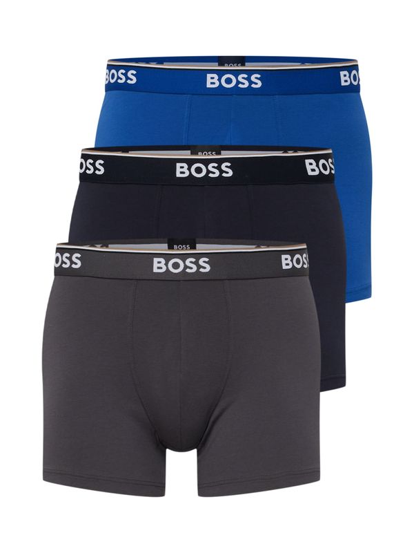 BOSS BOSS Bokserice 'Power'  indigo / noćno plava / tamo siva / bijela