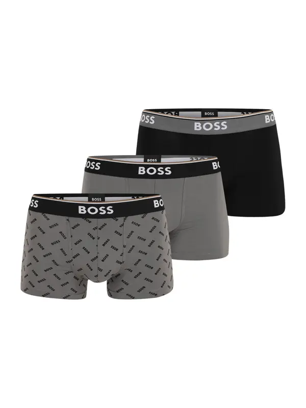 Boss BOSS Bokserice 'Power'  siva / crna / bijela