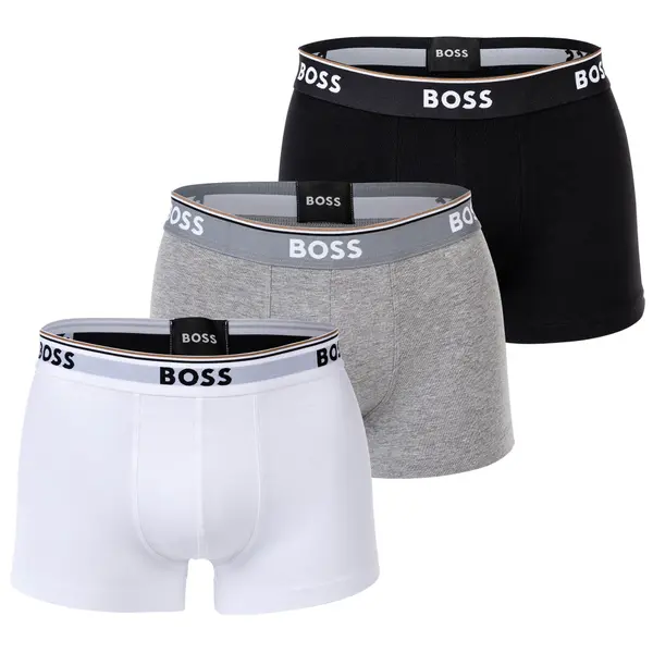 BOSS BOSS Bokserice 'Power'  siva melange / crna / bijela