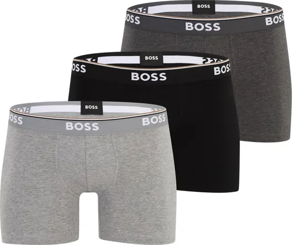 Boss BOSS Bokserice 'Power'  siva / tamo siva / crna