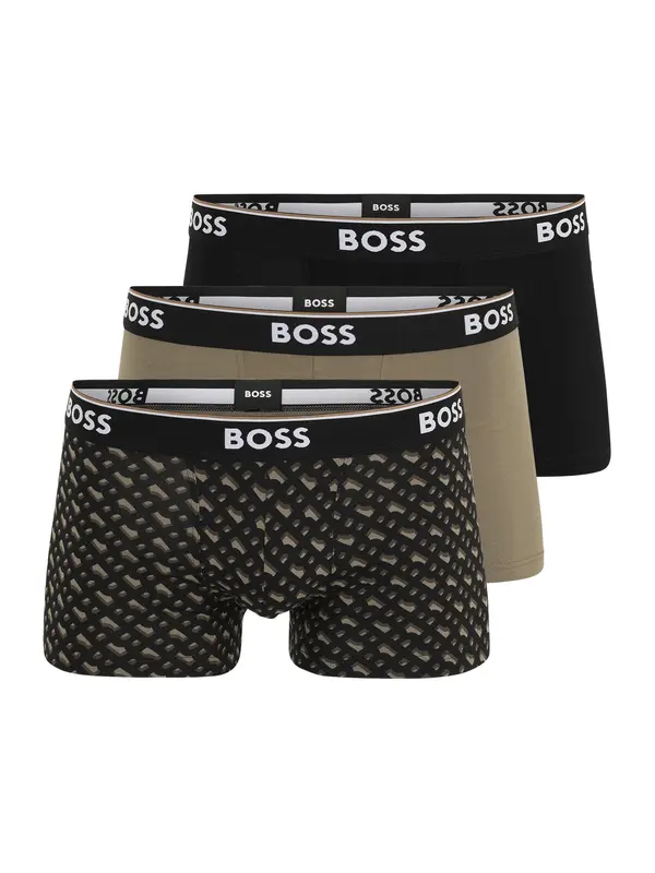 Boss BOSS Bokserice 'Power'  smeđa / brokat / crna / bijela