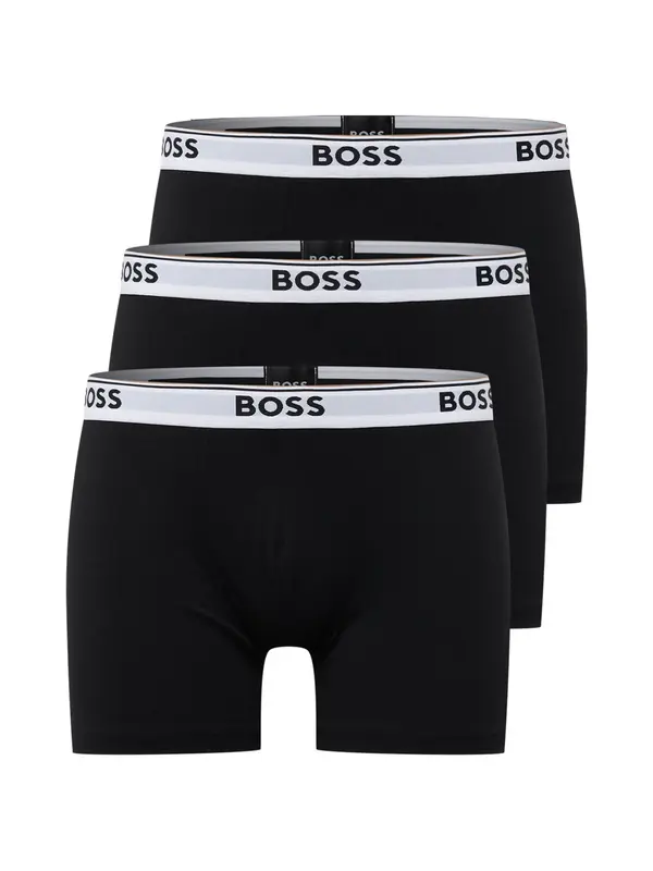 BOSS BOSS Bokserice 'Power'  svijetlosiva / crna / bijela