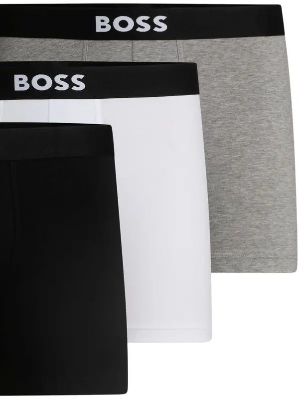 BOSS BOSS Bokserice  siva / crna / bijela