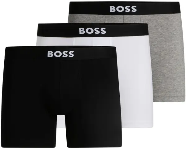 BOSS BOSS Bokserice  siva / crna / bijela