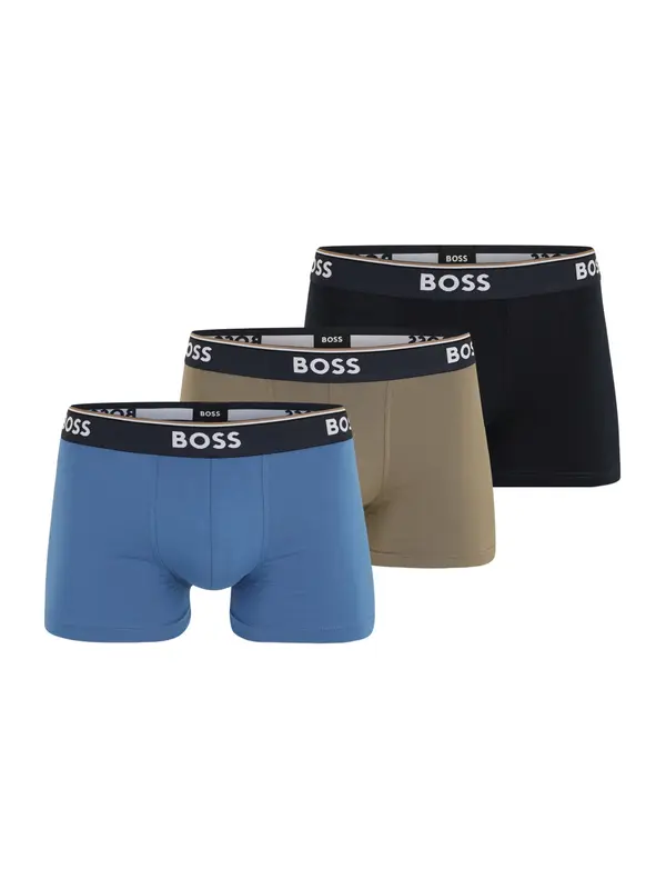 Boss BOSS Bokserice  tamno bež / safirno plava / crna