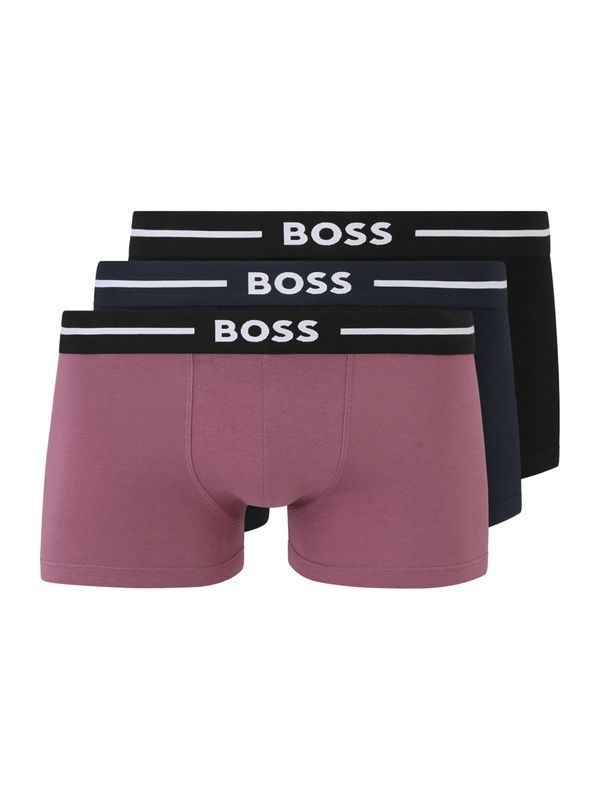 BOSS BOSS Bokserice  tamno plava / sivkasto ljubičasta (mauve) / crna / bijela
